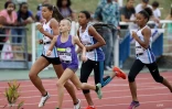  meeting international d?athlétisme  Heather Arneton se blesse au troisième saut photo richard bouhet 