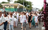Les Avirons : une marche blanche en hommage aux deux fillettes tuées par leur père 