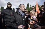 Le leader syndical Laurent Berger (CFDT) Laurent Berger Ă Paris, le 1er mai 2017