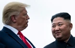 Donald Trump et Kim Jong Un lors de leur dernière rencontre, le 30 juin 2019, dans la zone démilitarisée entre les deux Corées