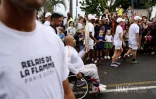 La flamme olympique Réunion