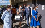 Inauguration du centre de vaccination à l'Étang Saint-Paul
