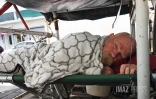 alix barret pompier en greve de la faim devant le sdis 