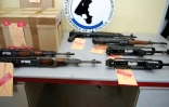 Un stock d'armes automatiques saisi à Metz lors d'un précédent coup de filet, le 18 septembre 2012