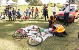 Jeunes de Saint-Paul à vélo