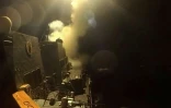 Image tirée d'une vidéo diffusée par le Commandement central américain (Centcom), le 11 juin 2026, montrant ce que l'armée présente comme des frappes ciblant "les capacités de surveillance militaire iraniennes, les systèmes de communication et les sites de défense aérienne"