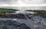 Route des laves : le brise-roche s'attaque à la lave refroidie, les travaux de reconstruction de la RN2 démarrent ce lundi 