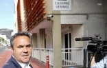 Didier Robert arrive à la caserne Vérines
