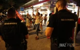 manifestations pendant la visite de Borne 