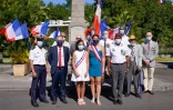 La Possession : dépôt de gerbe au monument aux morts fête nationale