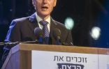 L'ex-président américain Bill Clinton lors d'un rassemblement à Tel Aviv pour commémorer la mémoire d'Yitzhak Rabin le 31 octobre 2015