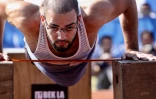Championnat régional street workout au Port, bek la barre 