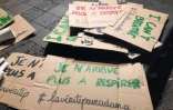 Rassemblement à Saint-Denis en mémoire de George Floyd, tué par un policier blanc 