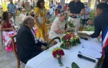 Saint-Paul : un mariage lontan célébré sur le parvis de l'hôtel de ville