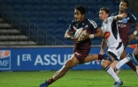 Yoram Moefana en Top 14 avec Bordeaux-Bègles contre Agen à Bordeaux le 31 octobre 2020