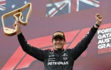 Le Britannique George Russell vainqueur avec Mercedes du GP d'Autriche à Spielberg, le 30 juin 2024