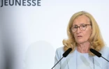 La ministre de l'Education Nicole Belloubet s'exprime lors d'une conférence de presse à Paris le 27 août 2024
