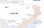 Carte des zones contrôlées par les forces ukrainiennes et russes en Ukraine au 9 décembre 2024 à 18h30 GMT