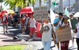Manifestation contre la réforme des retraites - boulevard bank saint pierre