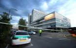 L'hôpital universitaire F. D. Roosevelt de Banska Bystrica, où le Premier ministre Robert Fico est opéré après avoir reçu de multiples coups de feu, le 15 mai 2024 en Slovaquie