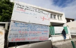 alix barret pompier en greve de la faim devant le sdis 