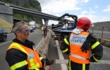 Accident : un poids lourd renversé sur la route du littoral 