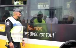 controle gendarmerie à la gare routière de saint-paul