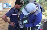 Saint-Leu : un saut en parachute avec des jeunes de la ville et un militaire de la légion étrangère