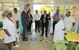 Saint-Pierre : David Lorion et Rostane Mehdi en visite à l’école Isnelle Amelin
