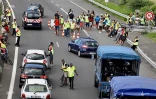 Barrage des Gilets Jaunes à La Possession