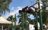 Championnat régional street workout au Port, bek la barre 