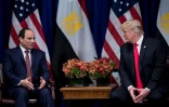 Les président égyptien Abdel Fattah Al-Sissi et américain Donald Trump, le 20 septembre 2017 au siège de l'ONU à New York
