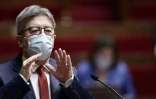 Jean-Luc Mélenchon le 1er avril 2021 à l'Assemblée nationale, à Paris