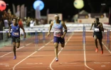  meeting international d?athlétisme  Heather Arneton se blesse au troisième saut photo richard bouhet 