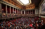 Députés et sénateurs réunis en Congrès au château de Versailles pour inscrire le droit à l'avortement dans la Constitution, le 4 mars 2024 ( POOL / EMMANUEL DUNAND )
