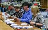 Décompte des voix lors de la présidentielle en Irlande, le 25 octobre 2025 à Dublin