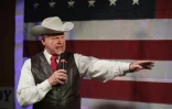 Le candidat républicain pour un siège au Sénat, Roy Moore, accusé de harcèlement sexuel, le 25 septembre 2017 à Fairhope, Alabama