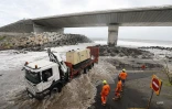 Eliakim la houle sur la route du Littoral cahntier de la NRL