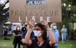 Hommage au professeur d'histoire-géographie Samuel Paty à Saint-Denis