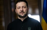 Le président ukrainien Volodymyr Zelensky lors de la 61e conférence de Munich sur la sécurité (MSC), le 16 février 2025 dans le sud de l'Allemagne