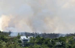 La Montagne : les pompiers tentent de maîtriser un feu de broussaille au niveau de Saint-Bernard