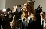 Ivanka Trump, fille de l'ancien président des Etats-Unis Donald Trump, arrive au palais de justice de New York, le 8 novembre 2023
