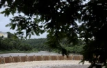 La rivière d'abord est en crue le 25 janvier 2020