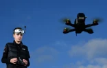 Luke Bannister, ado-oiseau et champion de courses de drones à Wiltshire, en Angleterre, le 22 décembre 2016