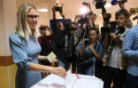 L'avocate Lioubov Sobol, une des meneuses de la contestation de l'été, vote à Moscou le 8 septembre 2019