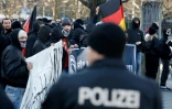 Des partisans de l'extrême droite allemande rassemblés à Berlin, le 22 février 2025 