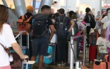 Contrôle de police à l'aéroport Roland Garros