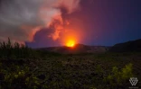 Volcan de nuit éruption de février 2020