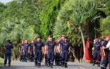 Les sapeurs-pompiers s'entraînent pour le défilé du 14 juillet