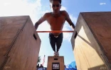 Championnat régional street workout au Port, bek la barre 